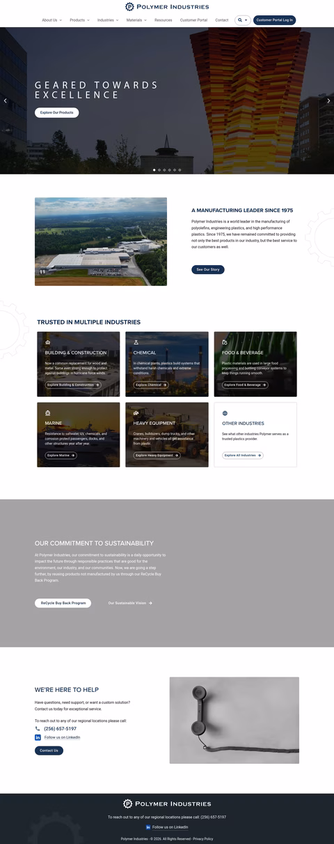 Polymer-Industries Homepage 1440px
