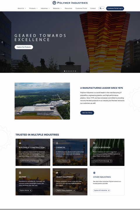 Polymer-Industries Homepage 1440px