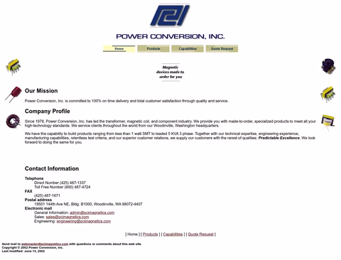 Power-Conversion-Inc Homepage 1440px