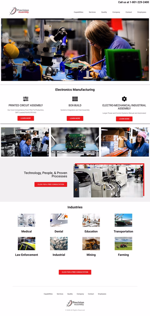 Precision-Assembly Homepage 1440px