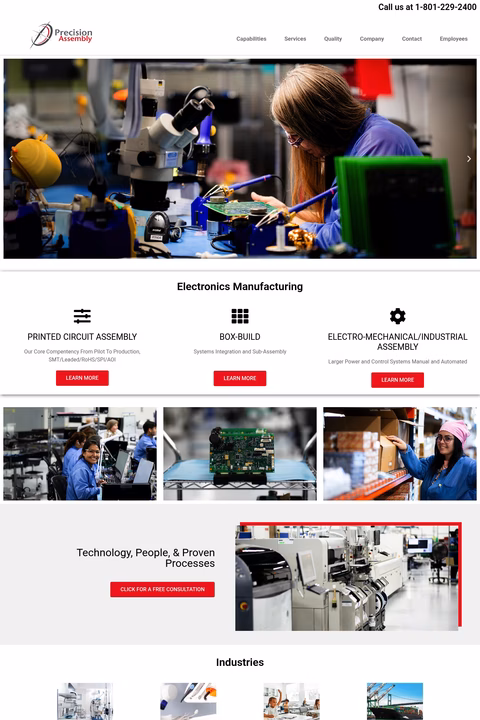 Precision-Assembly Homepage 1440px