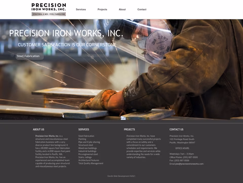 Precision-Iron-Works Homepage 1440px