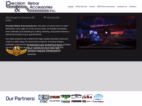Precision-Rebar-Accessories Homepage 1440px