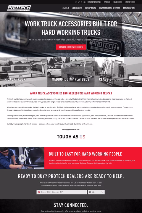 Protech-Industries Homepage 1440px