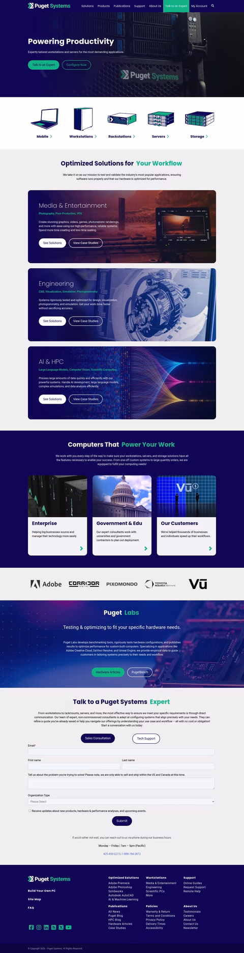 Puget-Systems Homepage 1440px
