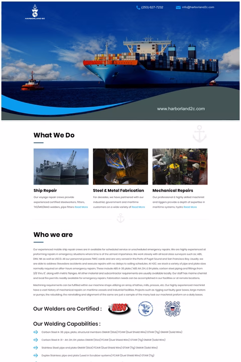 Harborland2C Homepage 1440px