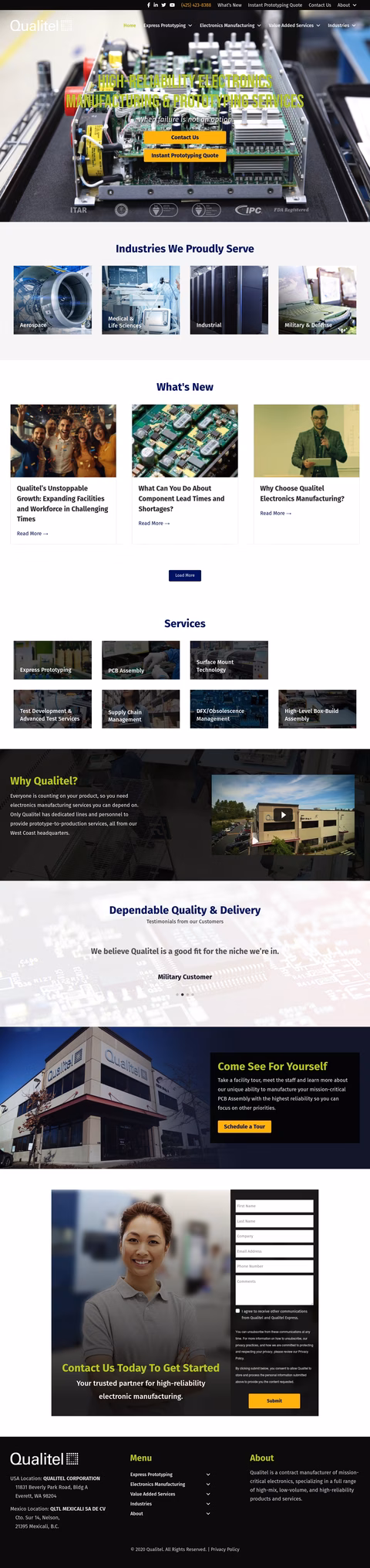 Qualitel Homepage 1440px