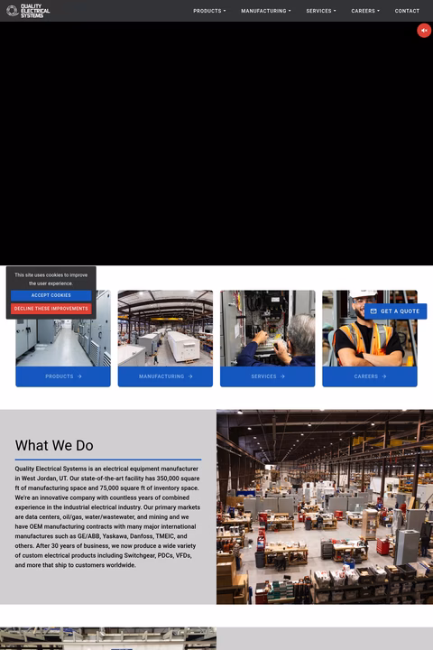 Quality-Electrical-Systems Homepage 1440px