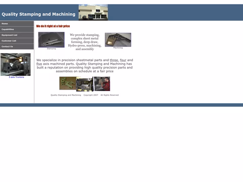 Quality-Stamping-Machining Homepage 1440px