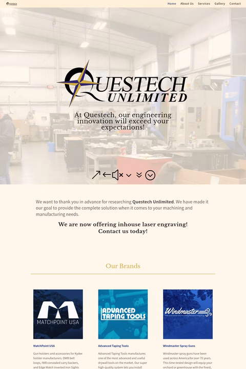 Questech-Unlimited Homepage 1440px