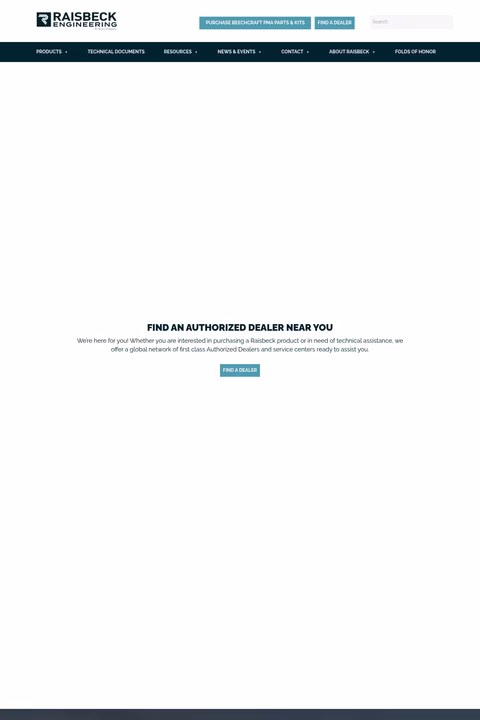 Raisbeck-Engineering Homepage 1440px