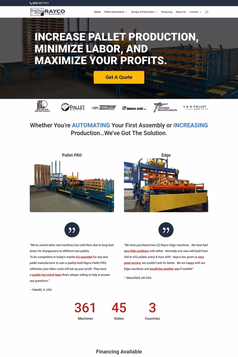 Rayco-Industries Homepage 1440px