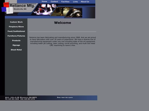 Reliance-Manufacturing Homepage 1440px