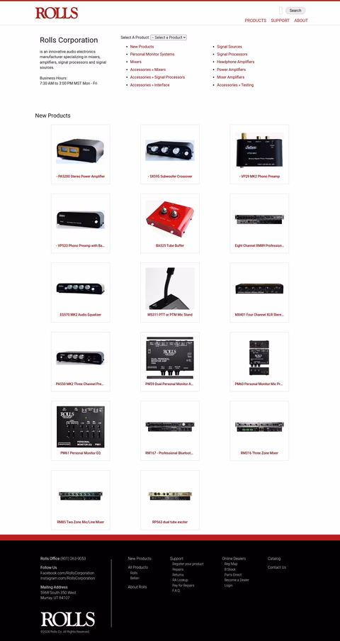 Rolls-Corporation Homepage 1440px