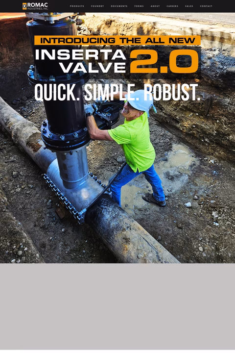 Romac-Industries Homepage 1440px