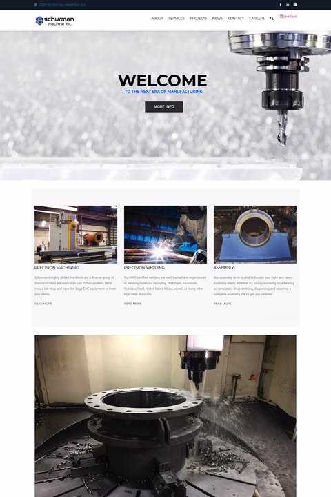 Schurman-Machine Homepage 1440px