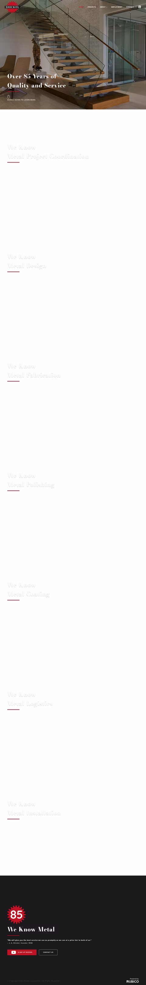 Shickel-Corporation Homepage 1440px