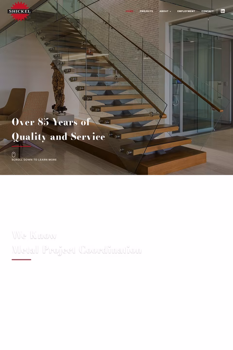 Shickel-Corporation Homepage 1440px