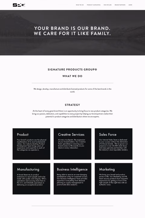 Signature-Products-Group Homepage 1440px