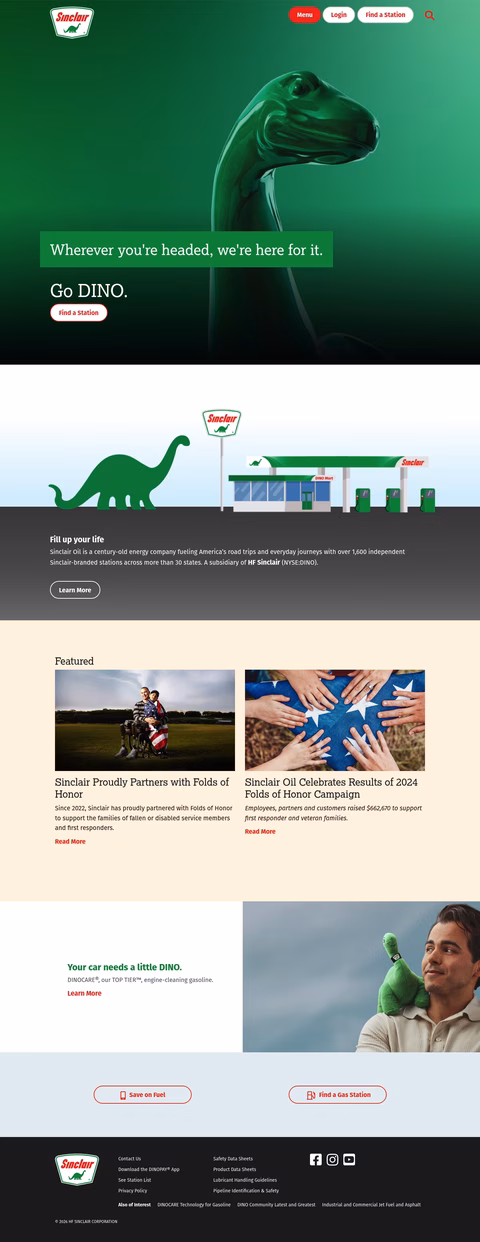 Sinclair-Oil Homepage 1440px