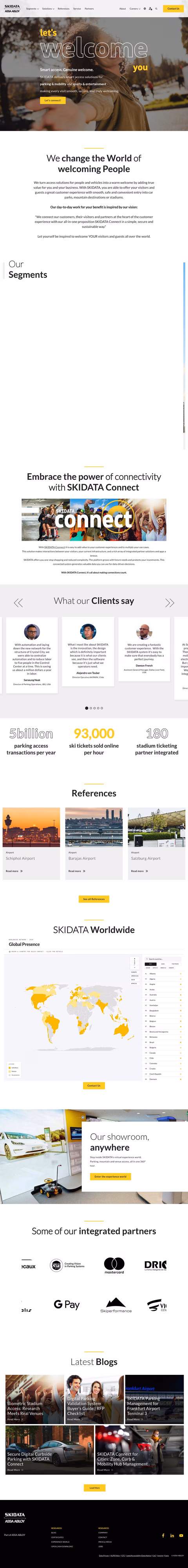 Skidata Homepage 1440px