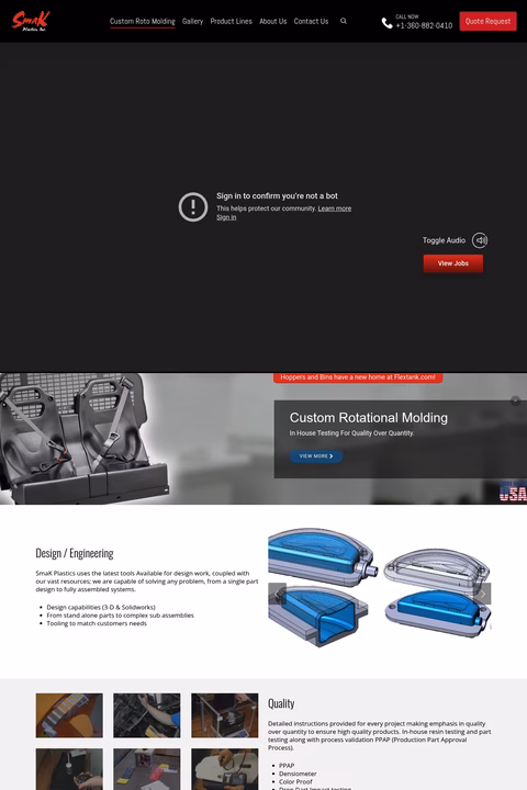 Smak-Plastics Homepage 1440px