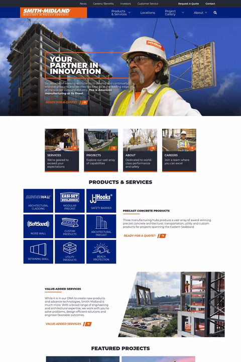 Smith-Midland Homepage 1440px