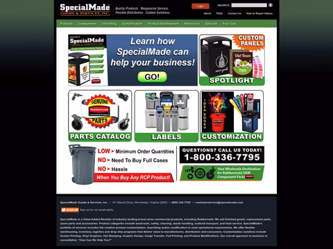 Specialmade-Goods-Services Homepage 1440px