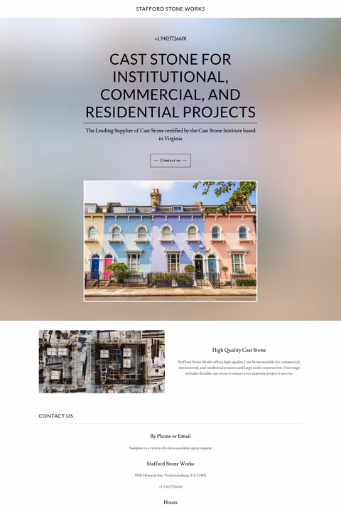 Stafford-Stone-Works Homepage 1440px