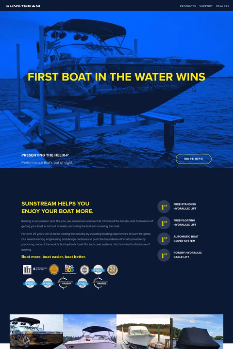 Sunstream-Boat-Lifts Homepage 1440px