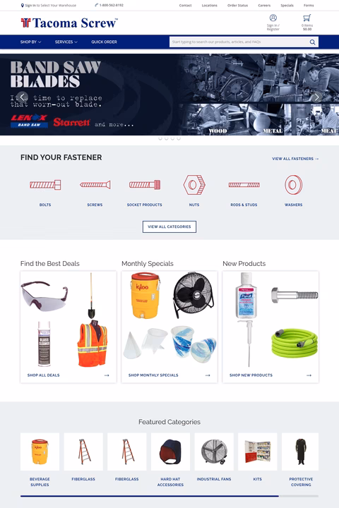 Tacoma-Screw-Products Homepage 1440px