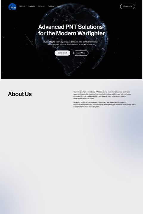 Technology-Advancement-Group Homepage 1440px