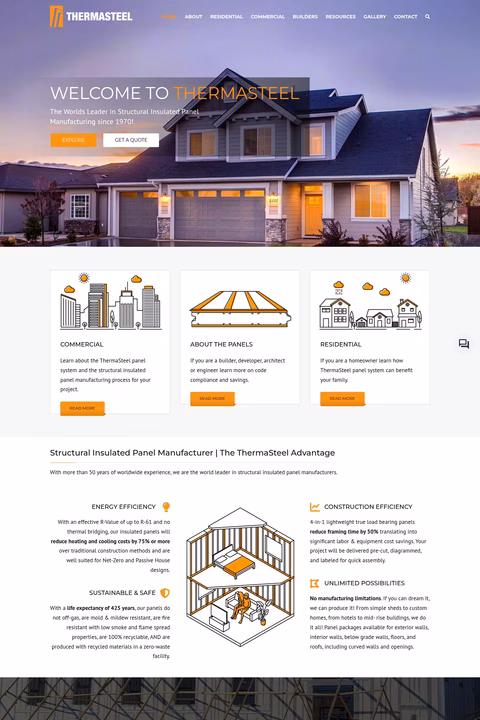 Thermasteel Homepage 1440px
