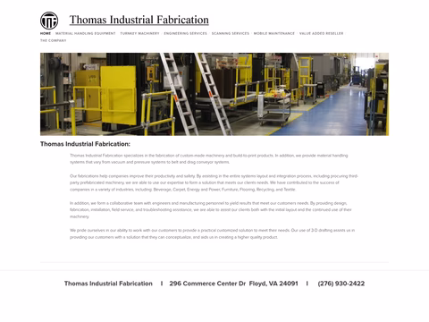 Thomas-Industrial-Fabrication Homepage 1440px