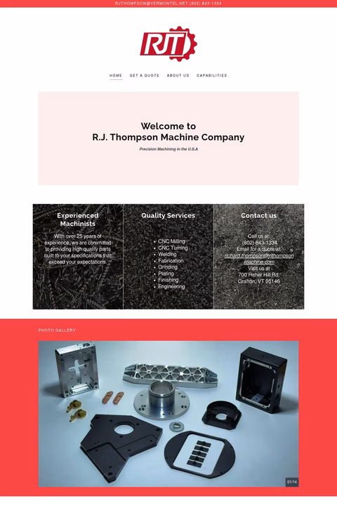 Rj-Thompson-Machine Homepage 1440px