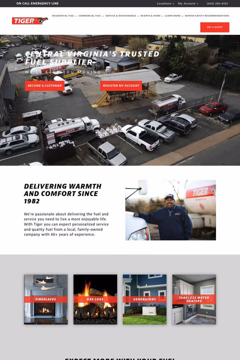 Tiger-Fuel-Company Homepage 1440px