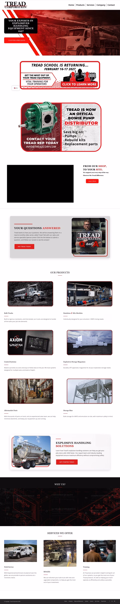 Tread-Corporation Homepage 1440px
