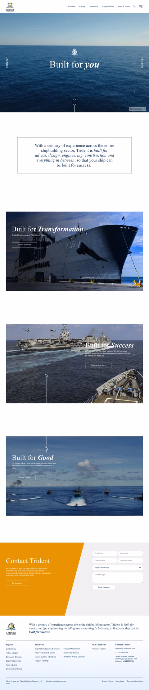 Trident-Maritime-Systems Homepage 1440px
