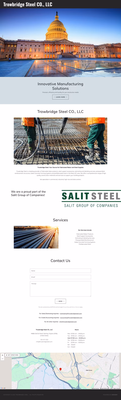 Trowbridge-Steel Homepage 1440px