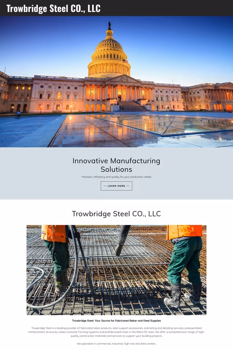 Trowbridge-Steel Homepage 1440px