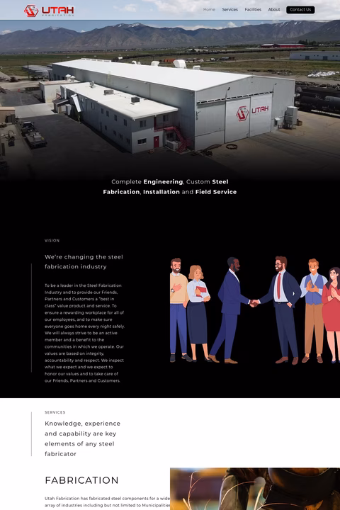 Utah-Fabrication Homepage 1440px