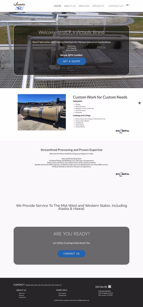 Utility-Coatings-Fabrication Homepage 1440px