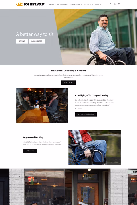 Varilite Homepage 1440px