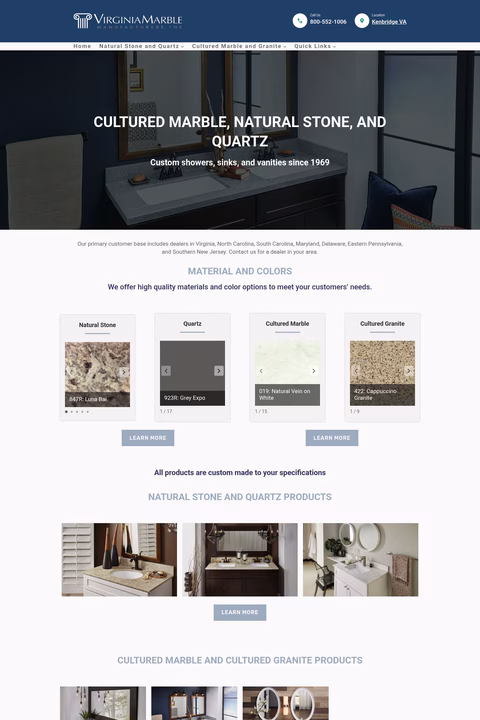Virginia-Marble-Manufacturers Homepage 1440px