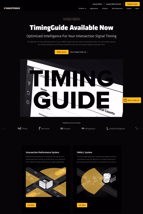 Wavetronix Homepage 1440px