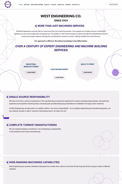 West-Engineering-Company Homepage 1440px