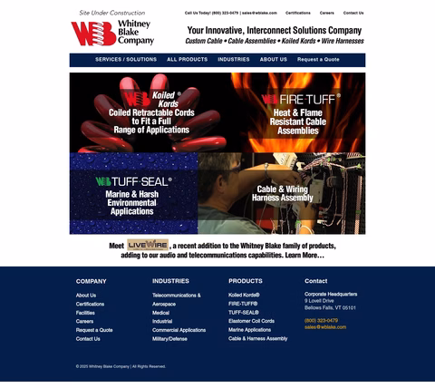 Whitney-Blake-Company Homepage 1440px