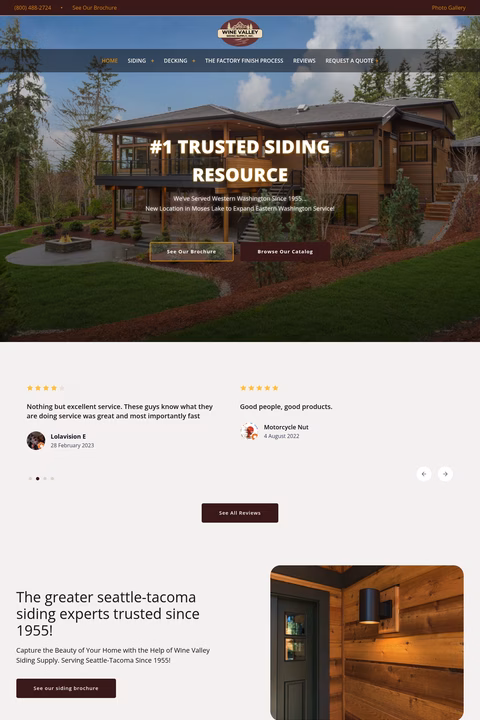 Wine-Valley-Siding-Supply Homepage 1440px