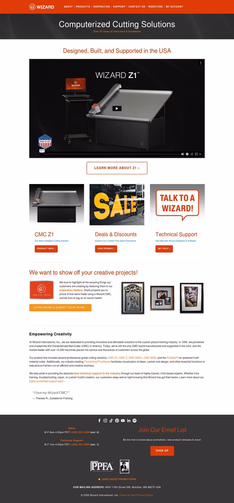Wizard-International Homepage 1440px