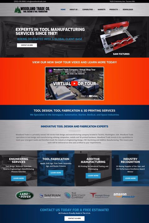 Woodland-Trade-Company Homepage 1440px